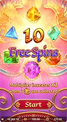 Garuda Gems · Area pengali atas dan simbol khusus Wild Garuda yang memengaruhi peningkatan pengali.